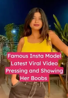 Sazie Rahman Nude Boob Show Leaked! See Her Pressing & Showing Boobs