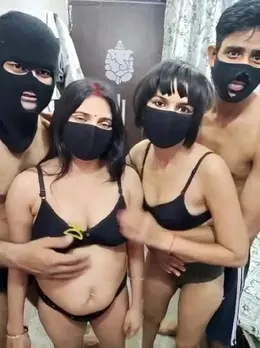 Desi Couples Group Sex Nude and Fucking Hard Together