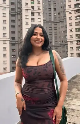 Yajna Seni Shows Boobs in See-Through Black Top with Horny Moves