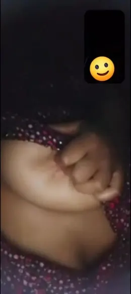 Desi Chubby Girl Pressing Boobs on Videochat with Boyfriend Nude Leaked Photos