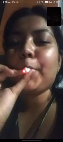 Desi Chubby Girl Pressing Boobs on Videochat with Boyfriend Nude Leaked Photos