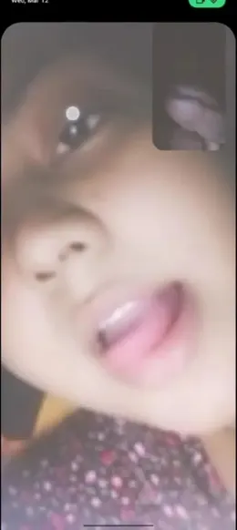 Desi Chubby Girl Pressing Boobs on Videochat with Boyfriend Nude Leaked Photos