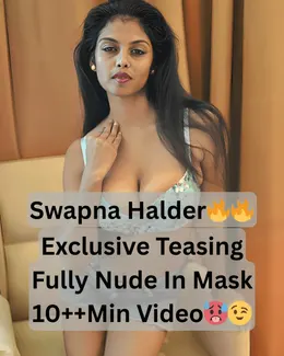 Swapna Halder Mask Tease Fully Nude Boobs And Pussy Leak
