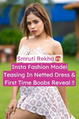 Smruti Rekha Insta Model Boobs Reveal in Netted Dress Nude Leaked Video