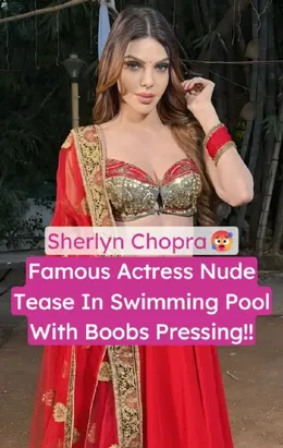 Sherlyn Chopra Teasing Nude In Swimming Pool With Boobs Pressing Leaked Video