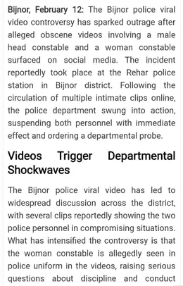 Bijnor UP Constable Viral MMS Blowjob and Swallow Video
