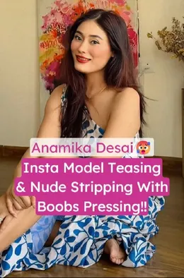 Anamika Desai Insta Model Bikini Strip Tease and Boobs Pressing Leaked Video