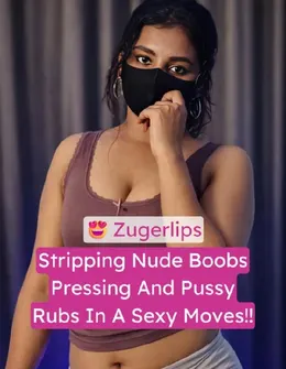 Zugerlips Nude Tease - Boobs Pressing & Bent Over Rub