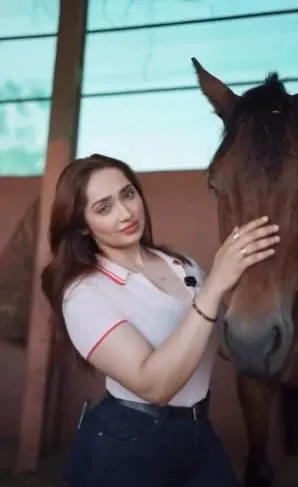 Watch Aditi Mistry Showing Deep Cleavage & Big Ass in Red Monokini with Slight Nip Slip on Live ~ Ap