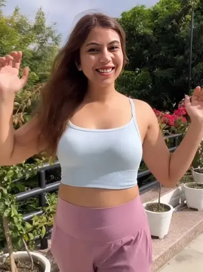 Priyanka Prateek Teasing In Braless Dungarees And Nip Sleep Exclusive Clip