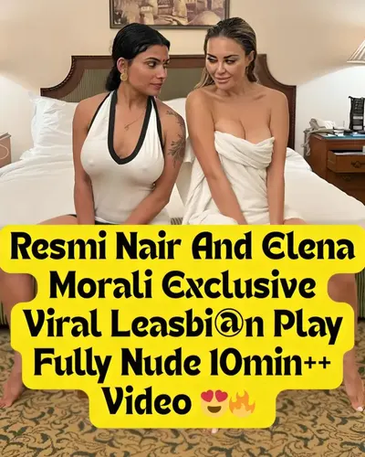 Resmi Nair And Elena Morali In Sneaky Lesbian Play And Teasing Each Other While Bathing Fully Nude