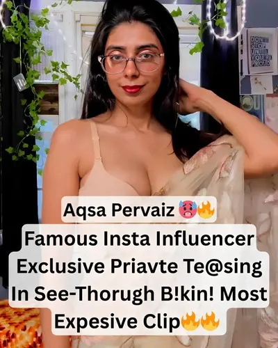 Aqsa Pervaiz See Through Bikini Tease Desi Influencer Nipple Show