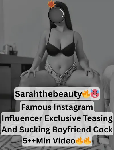 Sarahthebeauty Instagram Influencer Exclusive Tease Sucks Boyfriend Cock