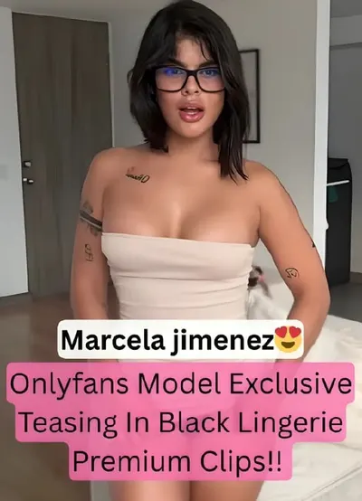 Marcela Jimenez Black Lingerie Teasing OnlyFans Leaked Videos