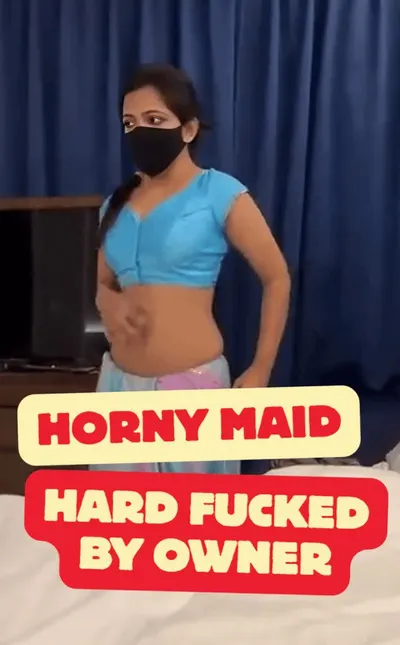 Desi Maid Fucked Hard by Owner Blowjob and Rough Sex Video