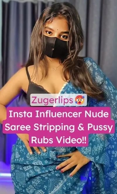 Zugerlips Aka Aleena Kween Nude Saree Tease And Full Nude Strip Show