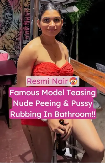 Resmi Nair Mallu Model Nude Peeing and Rubbing Pussy Leaked Bathroom Video