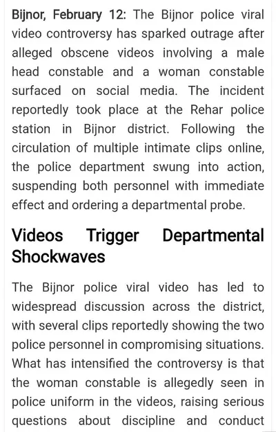Bijnor UP Constable Viral MMS Blowjob and Swallow Video