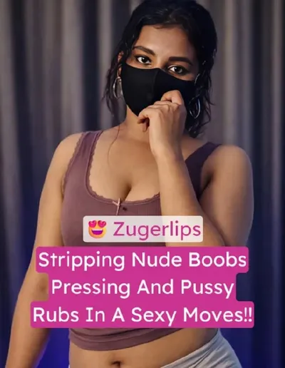 Zugerlips Nude Tease - Boobs Pressing & Bent Over Rub