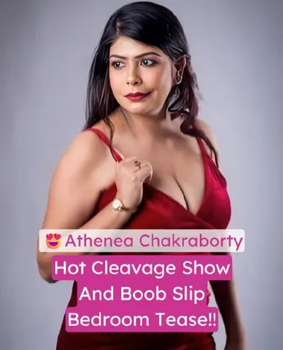 Athenea Chakraborty Desi MILF Boob Slip And Cleavage Tease Video